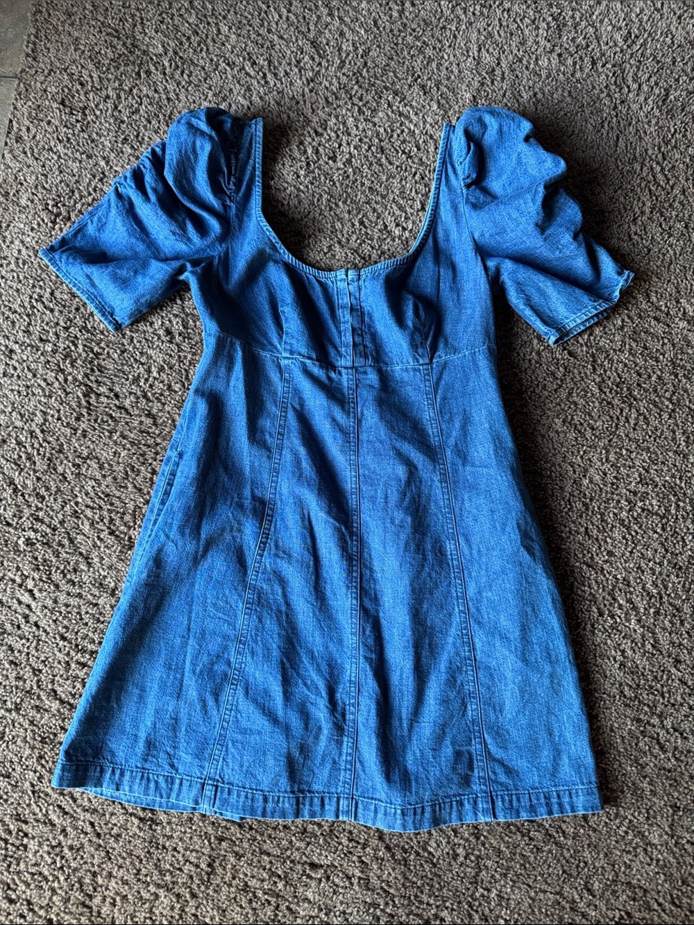 Free People Blue Denim Mini Dress